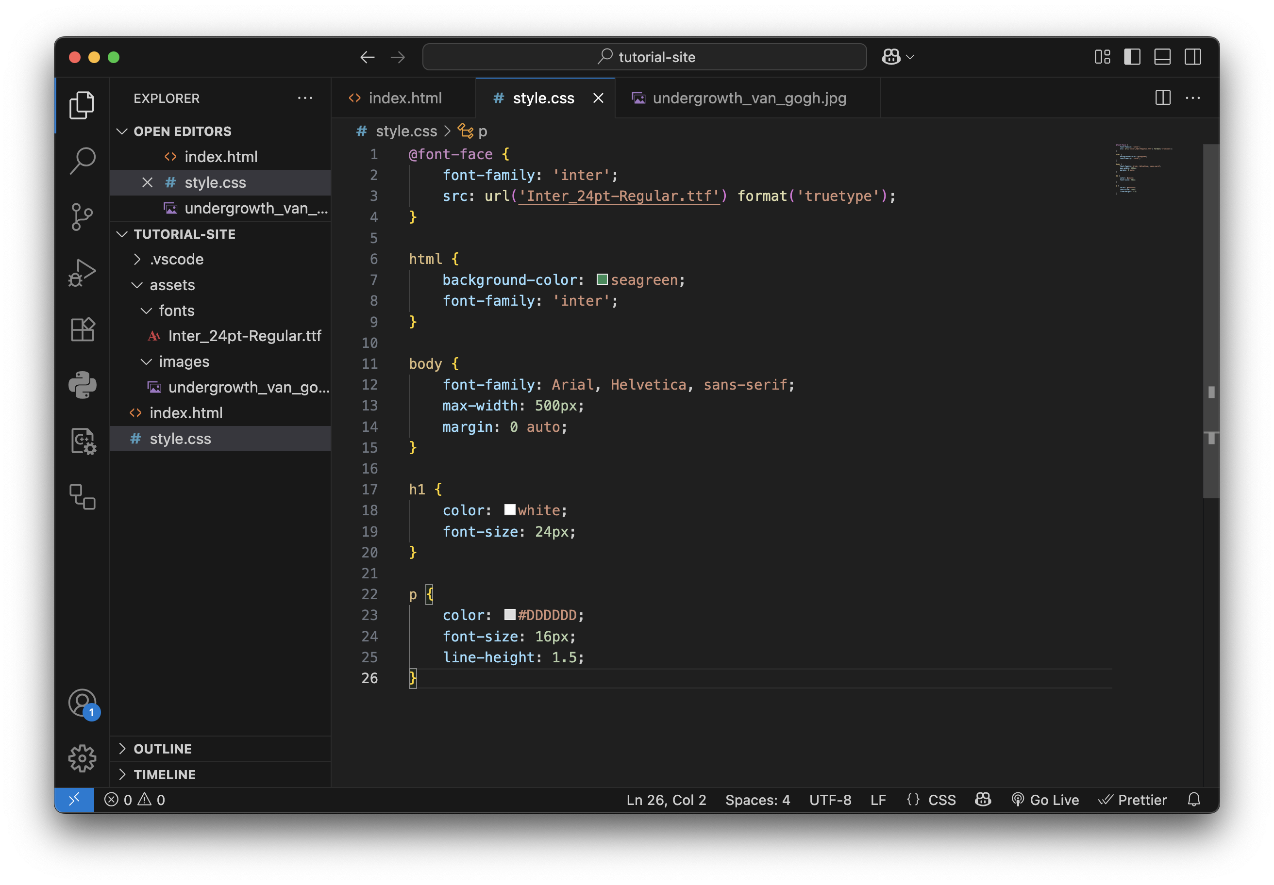 Style your website with CSS