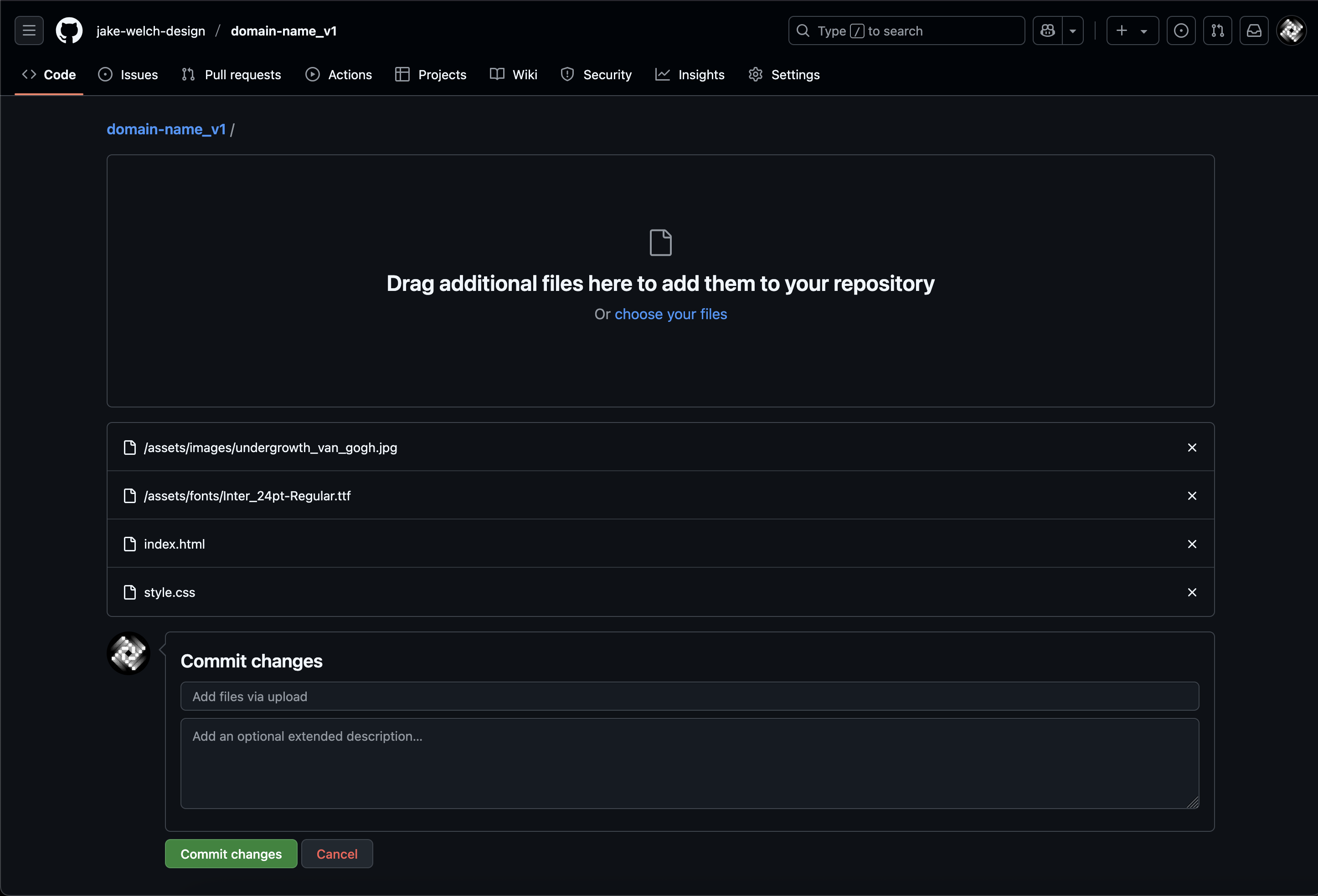 Upload your website files to GitHub pt 3